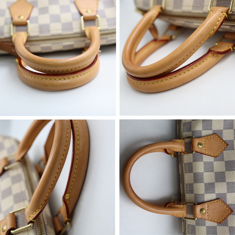 Pre-owned Louis Vuitton Azur#17851 Damier Speedy 25 Handbag N41534