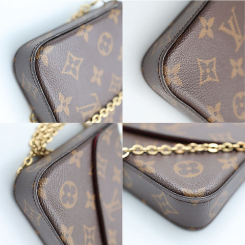 Pre-owned #71171 Louis Vuitton crossbody with pouch