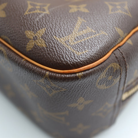 Pre-Owned #71352 Louis Vuitton Monogram Trueville Handbag Brown M42228