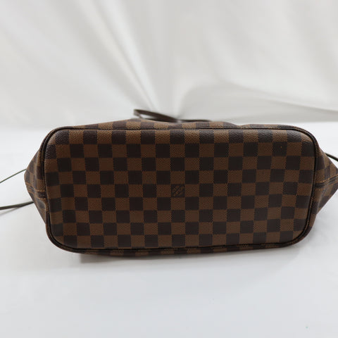 Pre-Owned #BPALAN06161 Louis Vuitton Damier Ebene Neverfull MM Tote Bag N51105