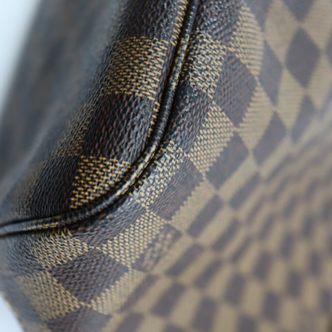 Pre-Owned #BPALAN06161 Louis Vuitton Damier Ebene Neverfull MM Tote Bag N51105