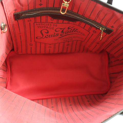 Pre-Owned #BPALAN06161 Louis Vuitton Damier Ebene Neverfull MM Tote Bag N51105