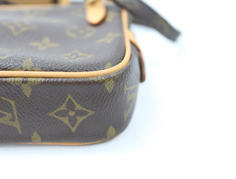 Pre-Owned #39865 Louis Vuitton Monogram Pochette Marly Bandouliere Crossbody Bag M51828