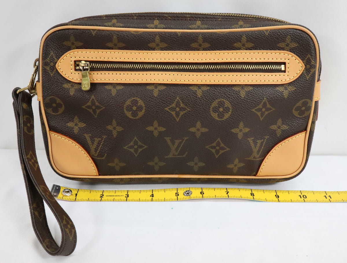 Pre-owned LOUIS VUITTON#BP65558 Monogram Marly Dragonne GM Clutch Bag