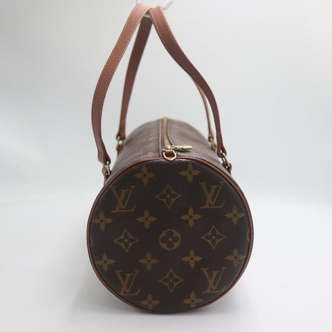 Pre-Owned #71350 Louis Vuitton Monogram Papillon 30 Hand Bag with pouch Brown M51385