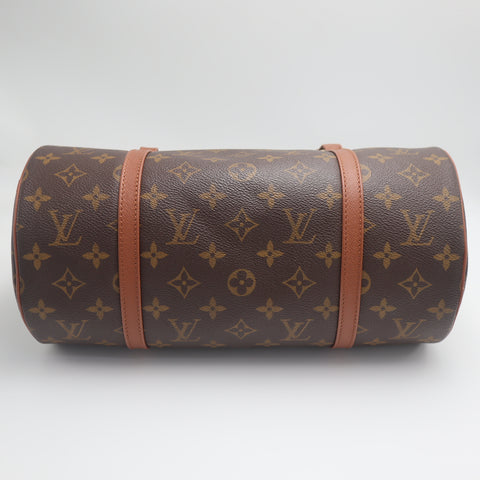 Pre-Owned #71350 Louis Vuitton Monogram Papillon 30 Hand Bag with pouch Brown M51385