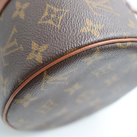 Pre-Owned #71350 Louis Vuitton Monogram Papillon 30 Hand Bag with pouch Brown M51385