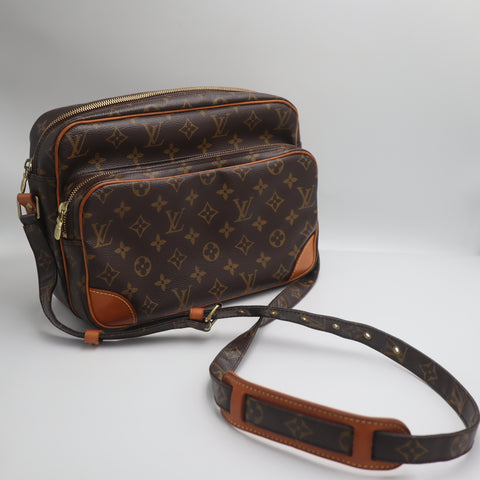 Pre-Owned #71367 Louis Vuitton Monogram Nile Crossbody Bag Brown M45244