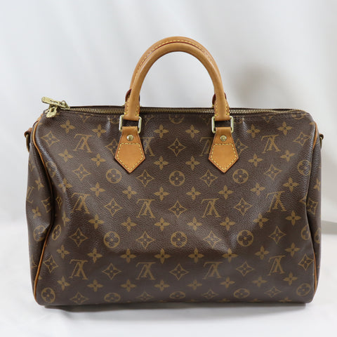 Pre-Owned #72522 Louis Vuitton Monogram Speedy Bandouliere 35 Hand Bag M40392