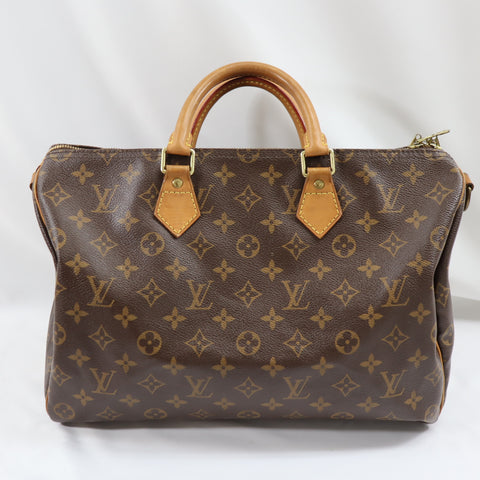 Pre-Owned #72522 Louis Vuitton Monogram Speedy Bandouliere 35 Hand Bag M40392