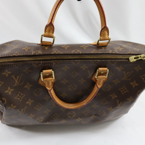Pre-Owned #72522 Louis Vuitton Monogram Speedy Bandouliere 35 Hand Bag M40392