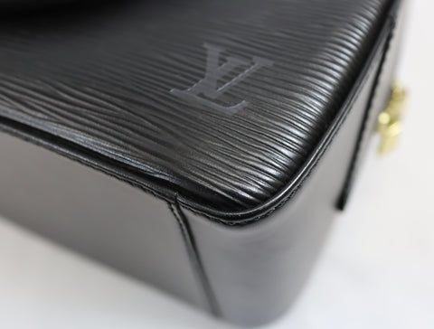 LOUIS VUITTON BP#63069 Soblon Handbag Epi Leather Black M52042