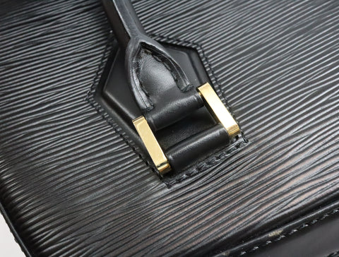 LOUIS VUITTON BP#63069 Soblon Handbag Epi Leather Black M52042