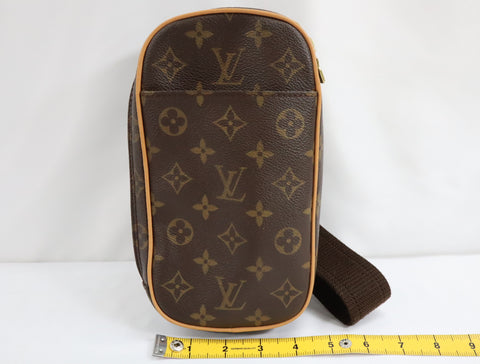 Pre-Owned #BP194-5 Louis Vuitton Monogram Pochette Gange Crossbody Bag M51870