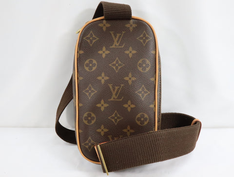 Pre-Owned #BP194-5 Louis Vuitton Monogram Pochette Gange Crossbody Bag M51870