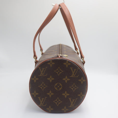 Pre-Owned #71326 Louis Vuitton Monogram Papillon 30 Hand Bag with pouch Brown M51385