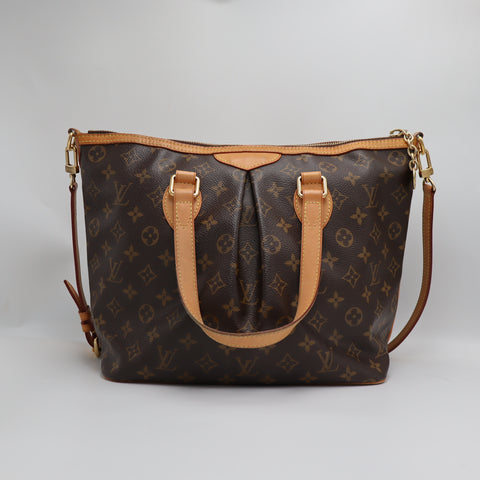 Pre-Owned #2173 Louis Vuitton  Monogram Palermo PM 2way Tote Shoulder Handbag Brown M40145