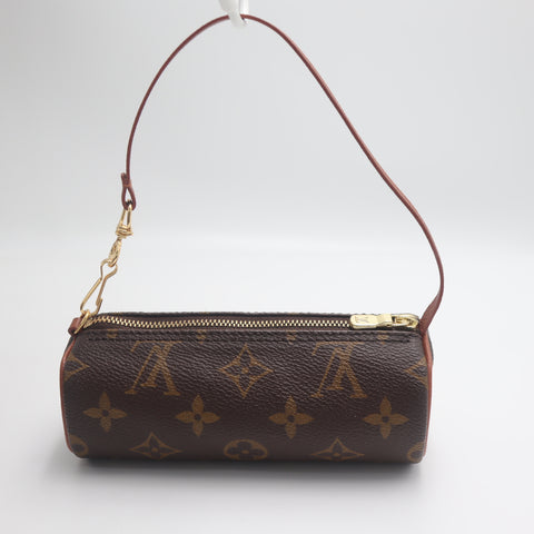 Pre-Owned #71326 Louis Vuitton Monogram Papillon 30 Hand Bag with pouch Brown M51385