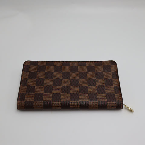 Pre-Owned #1856 Louis Vuitton Damier Porte Monnaie zip long wallet N61728