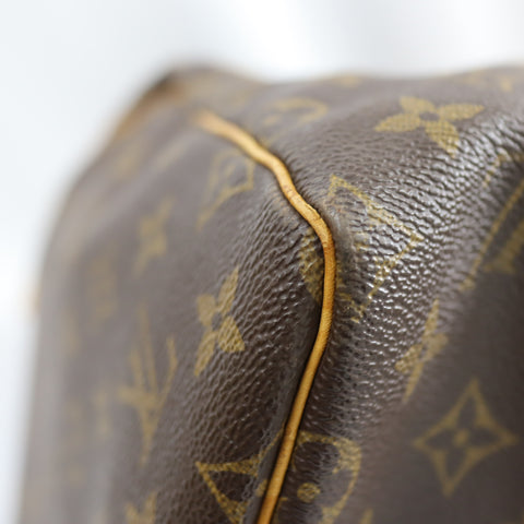 Pre-Owned #72399 Louis Vuitton Monogram Keepall 55 Travel Bag Brown M41424