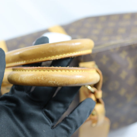 Pre-Owned #72399 Louis Vuitton Monogram Keepall 55 Travel Bag Brown M41424