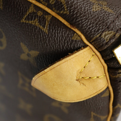 Pre-Owned #72399 Louis Vuitton Monogram Keepall 55 Travel Bag Brown M41424