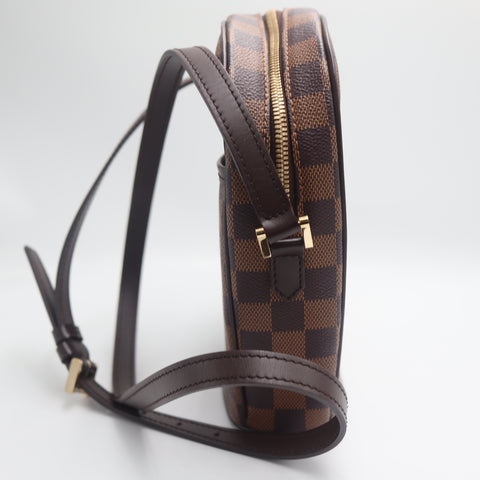 Pre-Owned #71433 Louis Vuitton Damier Ebene Ipanema PM Crossbody Shoulder Bag  Brown N51294