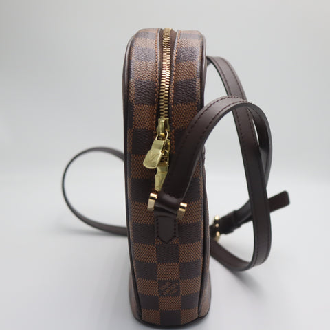 Pre-Owned #71433 Louis Vuitton Damier Ebene Ipanema PM Crossbody Shoulder Bag  Brown N51294