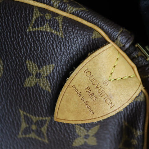 Pre-Owned #72399 Louis Vuitton Monogram Keepall 55 Travel Bag Brown M41424