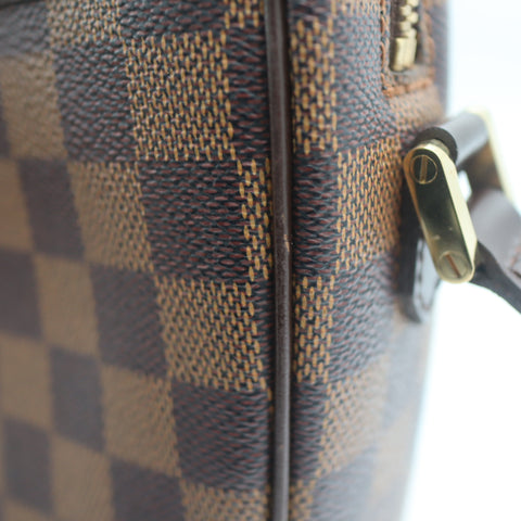 Pre-Owned #71433 Louis Vuitton Damier Ebene Ipanema PM Crossbody Shoulder Bag  Brown N51294