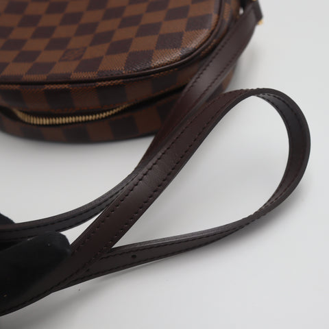 Pre-Owned #71433 Louis Vuitton Damier Ebene Ipanema PM Crossbody Shoulder Bag  Brown N51294