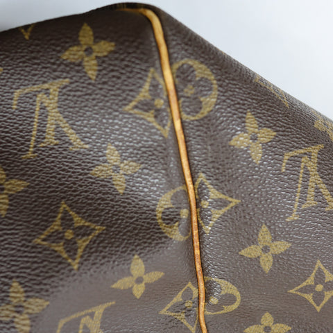 Pre-Owned #72399 Louis Vuitton Monogram Keepall 55 Travel Bag Brown M41424