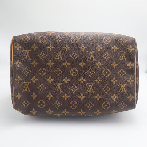 Pre-Owned #1624 Louis Vuitton Monogram Speedy30 Handbag Brown M41526