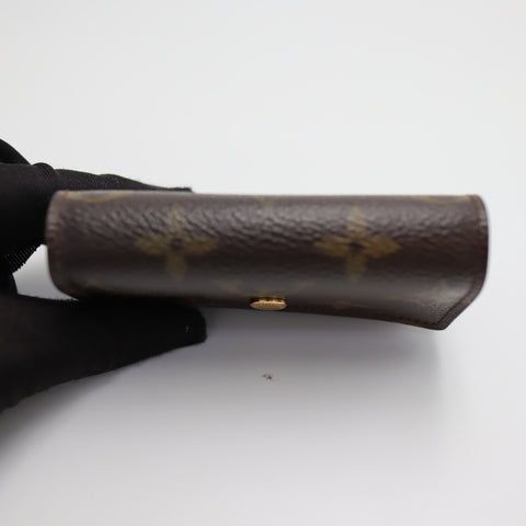 Pre-Owned #1745 Louis Vuitton Monogram Porte Monnaie Flat Coin Case Brown M61930