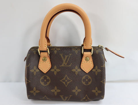 Pre-Owned #BP2428 Louis Vuitton Monogram Mini Speedy Hand Bag Vintage M41534