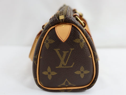 Pre-Owned #BP2428 Louis Vuitton Monogram Mini Speedy Hand Bag Vintage M41534