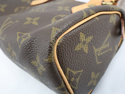 Pre-Owned #BP2428 Louis Vuitton Monogram Mini Speedy Hand Bag Vintage M41534