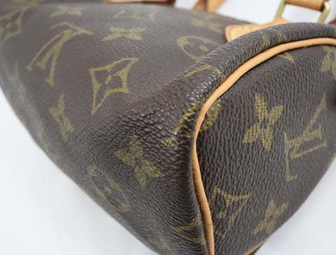 Pre-Owned #BP2428 Louis Vuitton Monogram Mini Speedy Hand Bag Vintage M41534