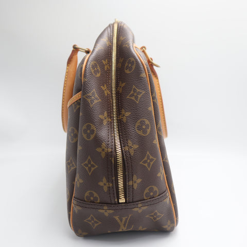 Pre-Owned #71333 Louis Vuitton Monogram Deauville Handbag Brown M47270