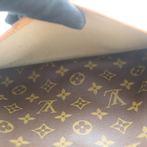 Pre-Owned #71333 Louis Vuitton Monogram Deauville Handbag Brown M47270