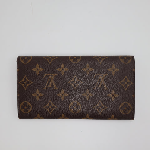 Pre-Owned #2199 Louis Vuitton Monogram  Pochette Portomone Credit Bifold Wallet M61725