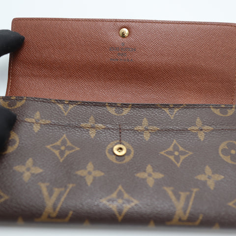 Pre-Owned #2199 Louis Vuitton Monogram  Pochette Portomone Credit Bifold Wallet M61725