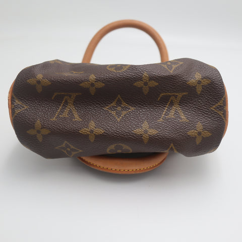 Pre-Owned #71389 Louis Vuitton Monogram Mini Speedy Hand Bag Brown M41534