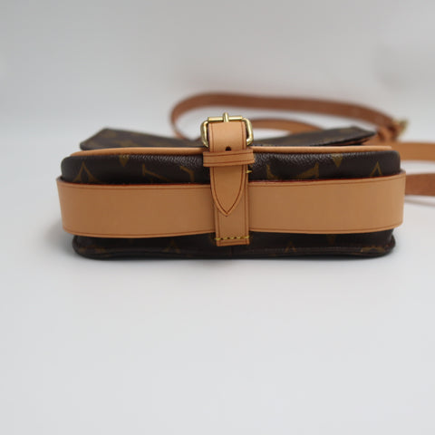 Pre-Owned #BP71740 LOUIS VUITTON Monogram Cartouchiere PM Shoulder Bag M51254
