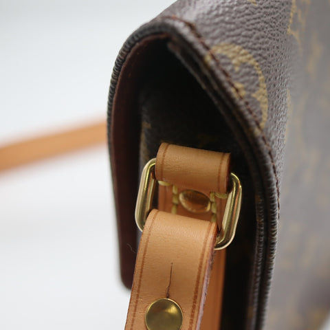 Pre-Owned #BP71740 LOUIS VUITTON Monogram Cartouchiere PM Shoulder Bag M51254