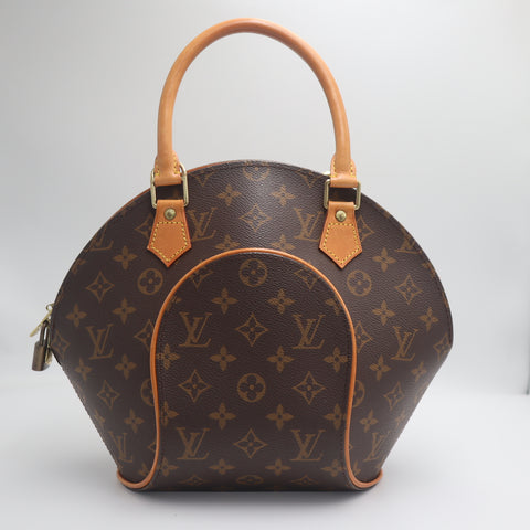 Pre-Owned #71488 Louis Vuitton Monogram Elipse PM Handbag Brown M51127