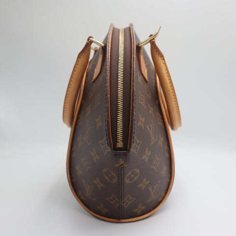 Pre-Owned #71488 Louis Vuitton Monogram Elipse PM Handbag Brown M51127