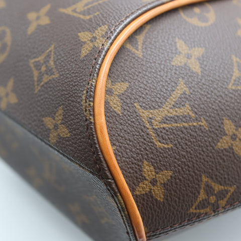 Pre-Owned #71488 Louis Vuitton Monogram Elipse PM Handbag Brown M51127