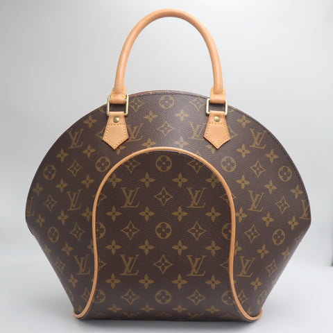 Pre-Owned #71452 Louis Vuitton Monogram Ellipse MM Handbag Brown M51126