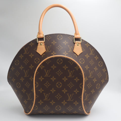 Pre-Owned #71452 Louis Vuitton Monogram Ellipse MM Handbag Brown M51126